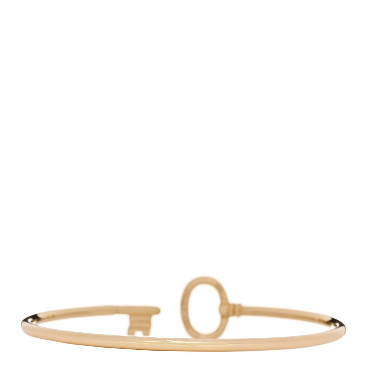 18K Yellow Gold Diamond Keys Wire Bracelet
