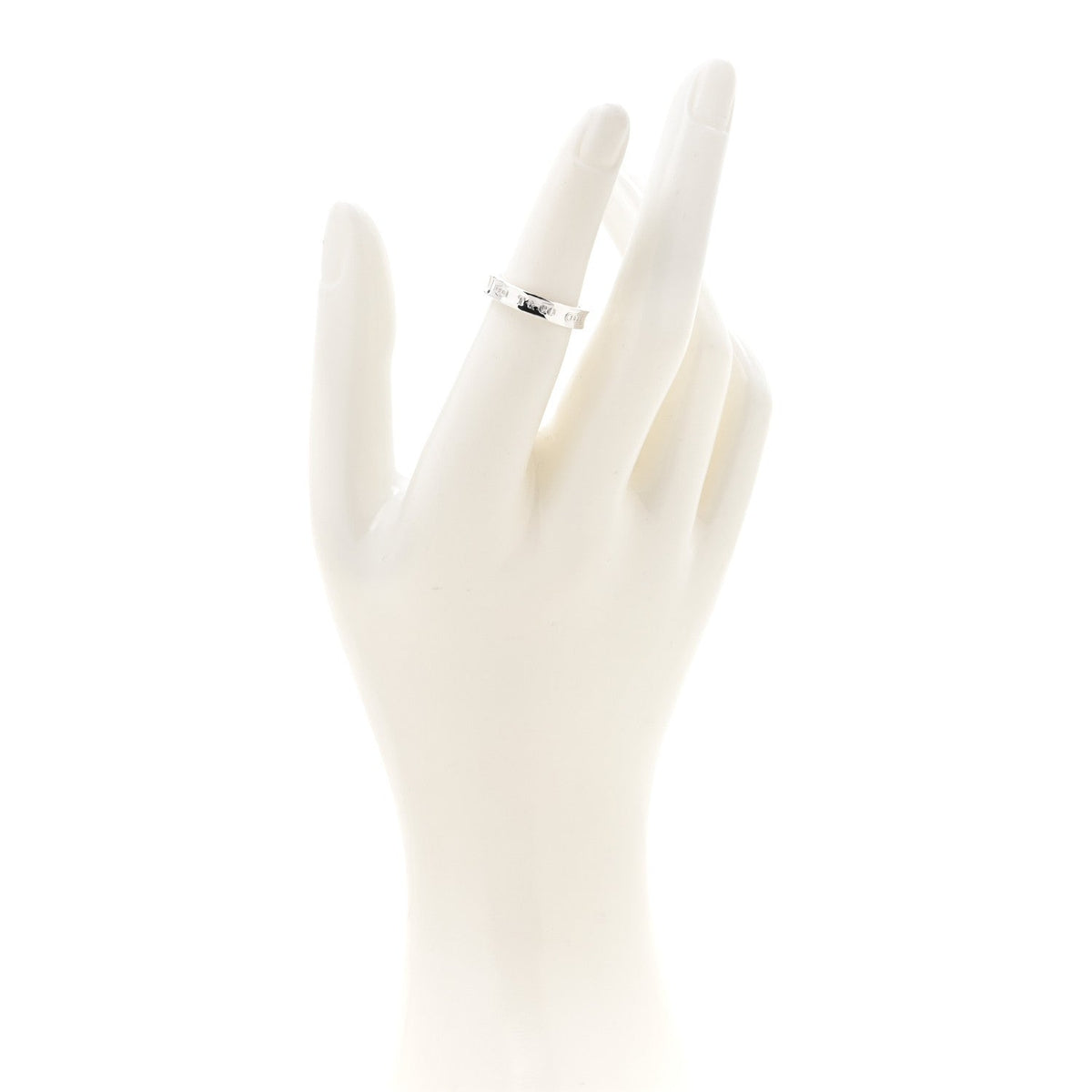 Sterling Silver Narrow 1837 Band Ring 49 5